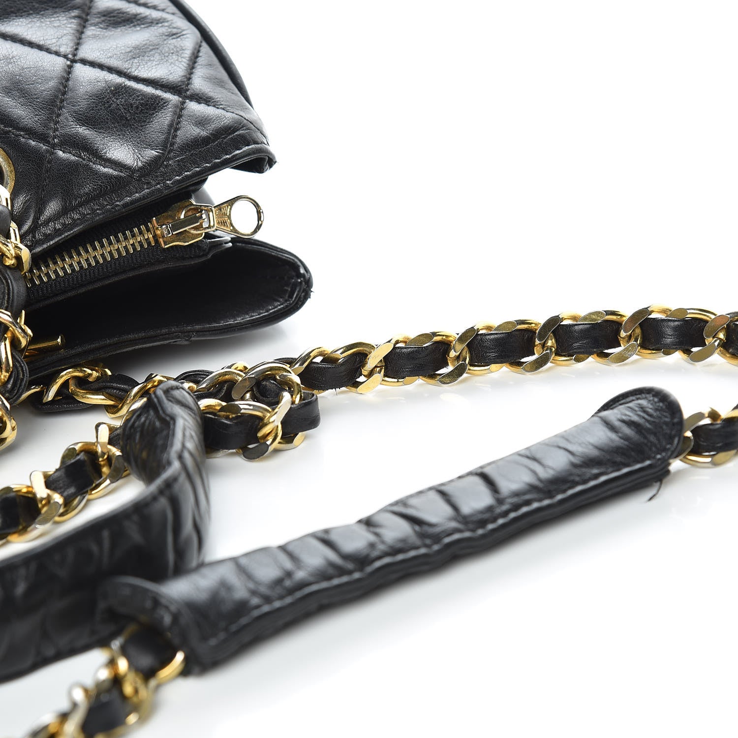 Chanel Lambskin Quilted Shoulder Bag Black 12 of 16