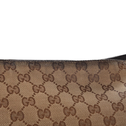Gucci Monogram Large Flat Messenger Bag Dark Brown 8 of 9