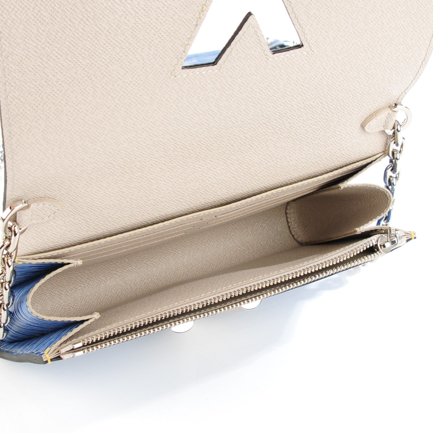 Louis Vuitton Epi Twist Chain Wallet Denim Light 5 of 7