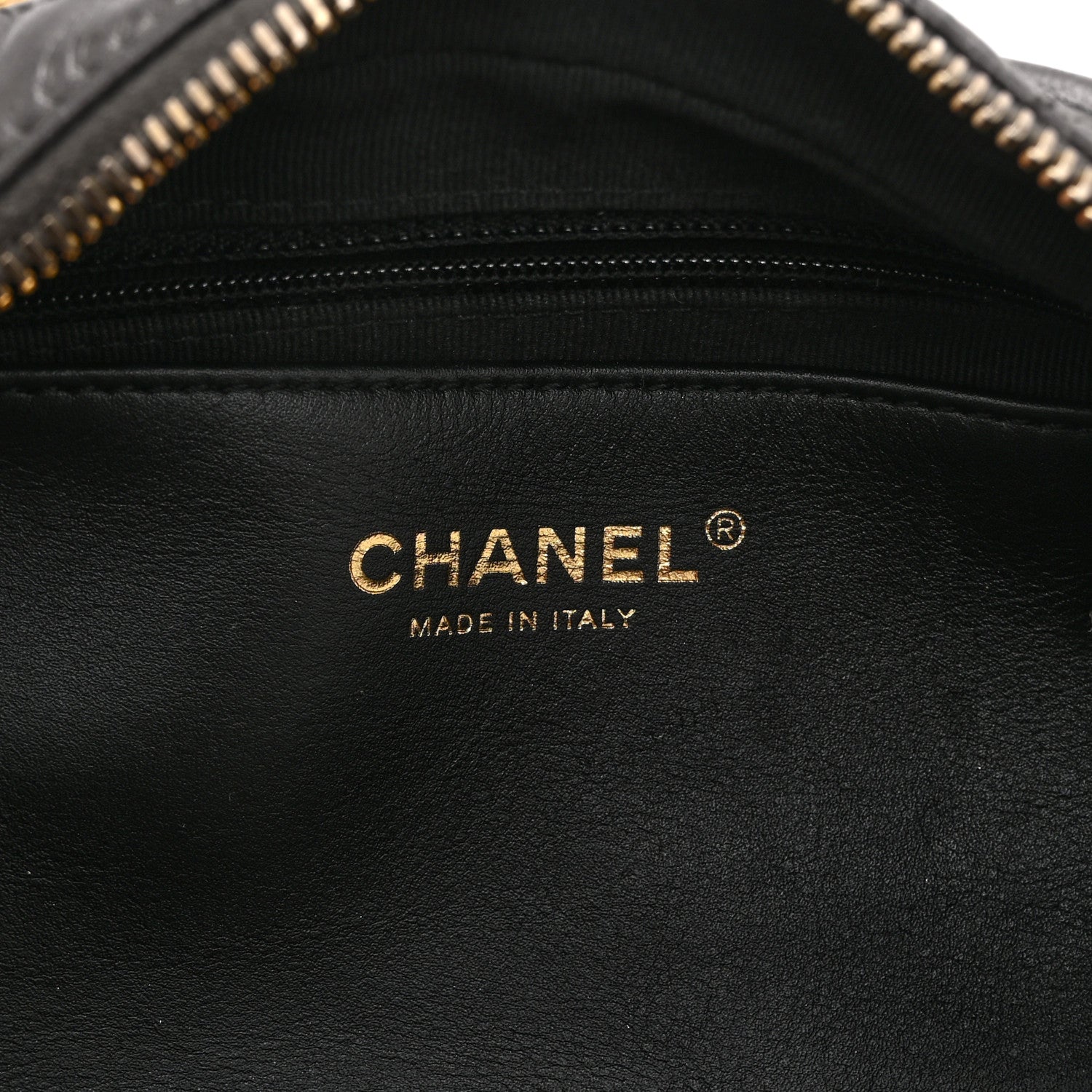 Chanel Metallic Calfskin Pearl Quilted CC Mini Camera Case Ruthenium 6 of 10