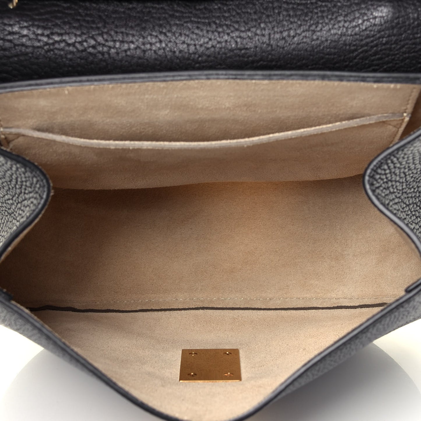 Grained Lambskin Drew Shoulder Bag Black
