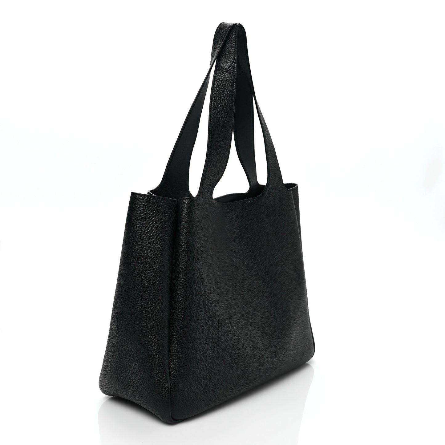Vitello Daino Soft Medium Dynamique Tote Black