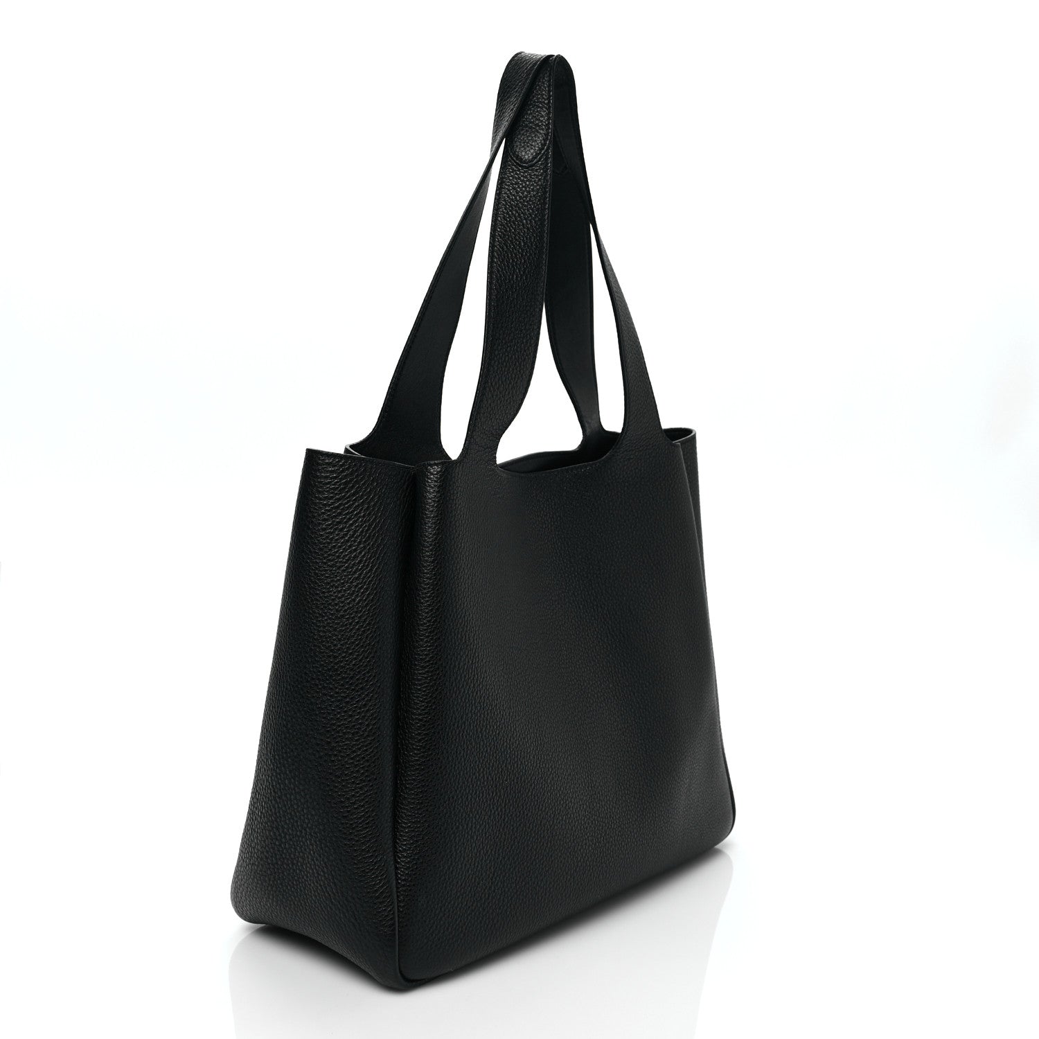 Prada Vitello Daino Soft Medium Dynamique Tote Black 3 of 8