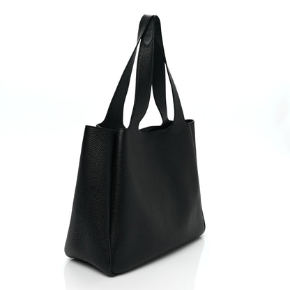 Prada Vitello Daino Soft Medium Dynamique Tote Black 3 of 8