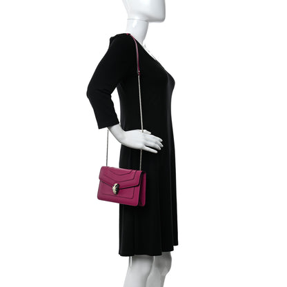 Bulgari Calfskin Serpenti Forever Crossbody Bag Plum 2 of 10