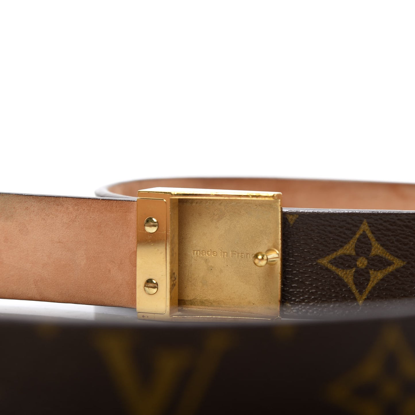 Monogram Ceinture Belt Gold Buckle 90 36