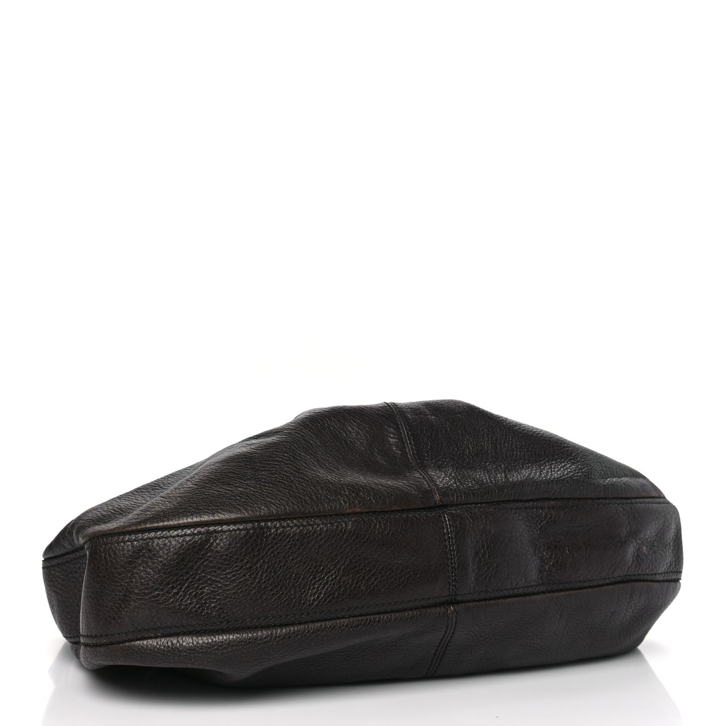 Calfskin Malika Hobo Dark Brown