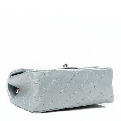 Chanel Metallic Grained Calfskin Quilted 2.55 Reissue Mini Flap Silver 3 of 9