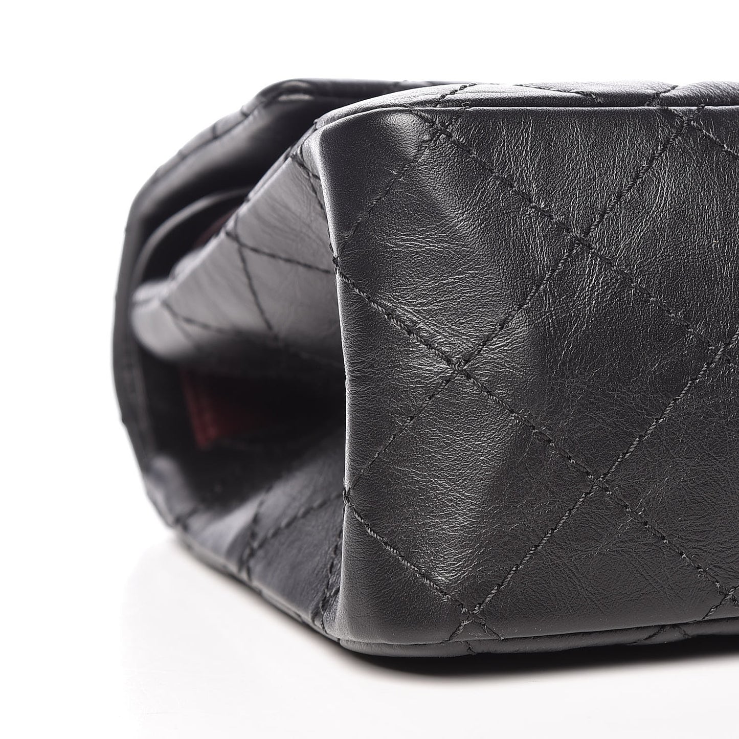 Aged Calfskin Quilted 2.55 Reissue 226 Flap Black