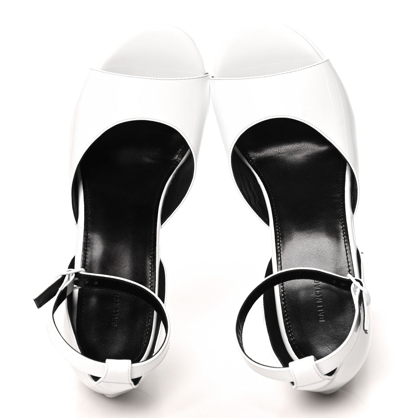 Patent Camden 160mm Platform Pumps 39 White