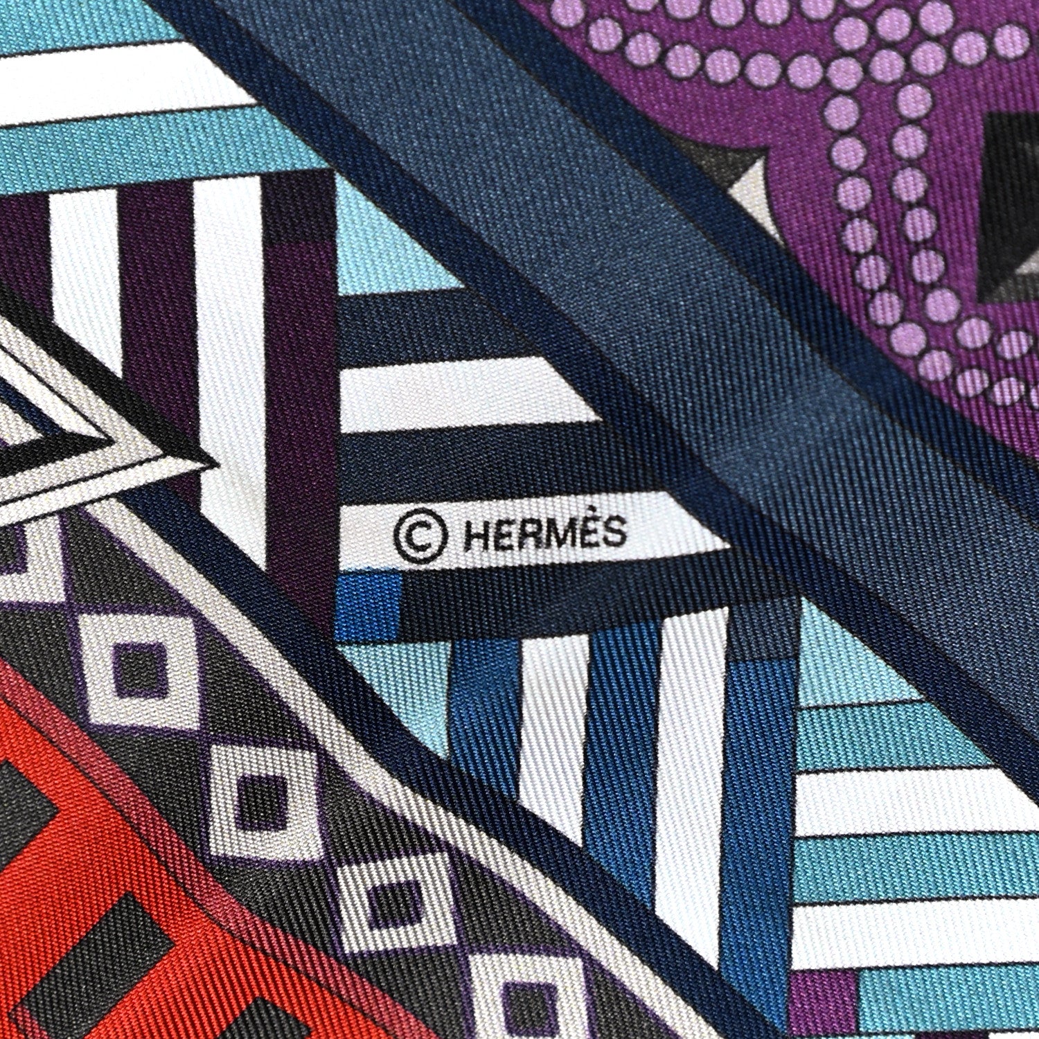 Hermes Silk Colliers De Chiens Maxi Twilly Cobalt Vert Prune 4 of 6