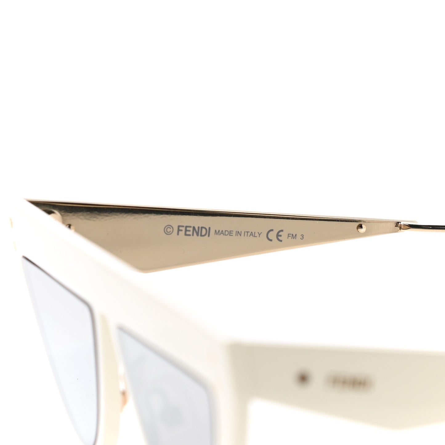 Acetate Metal Defender Sunglasses FF 0371/S White