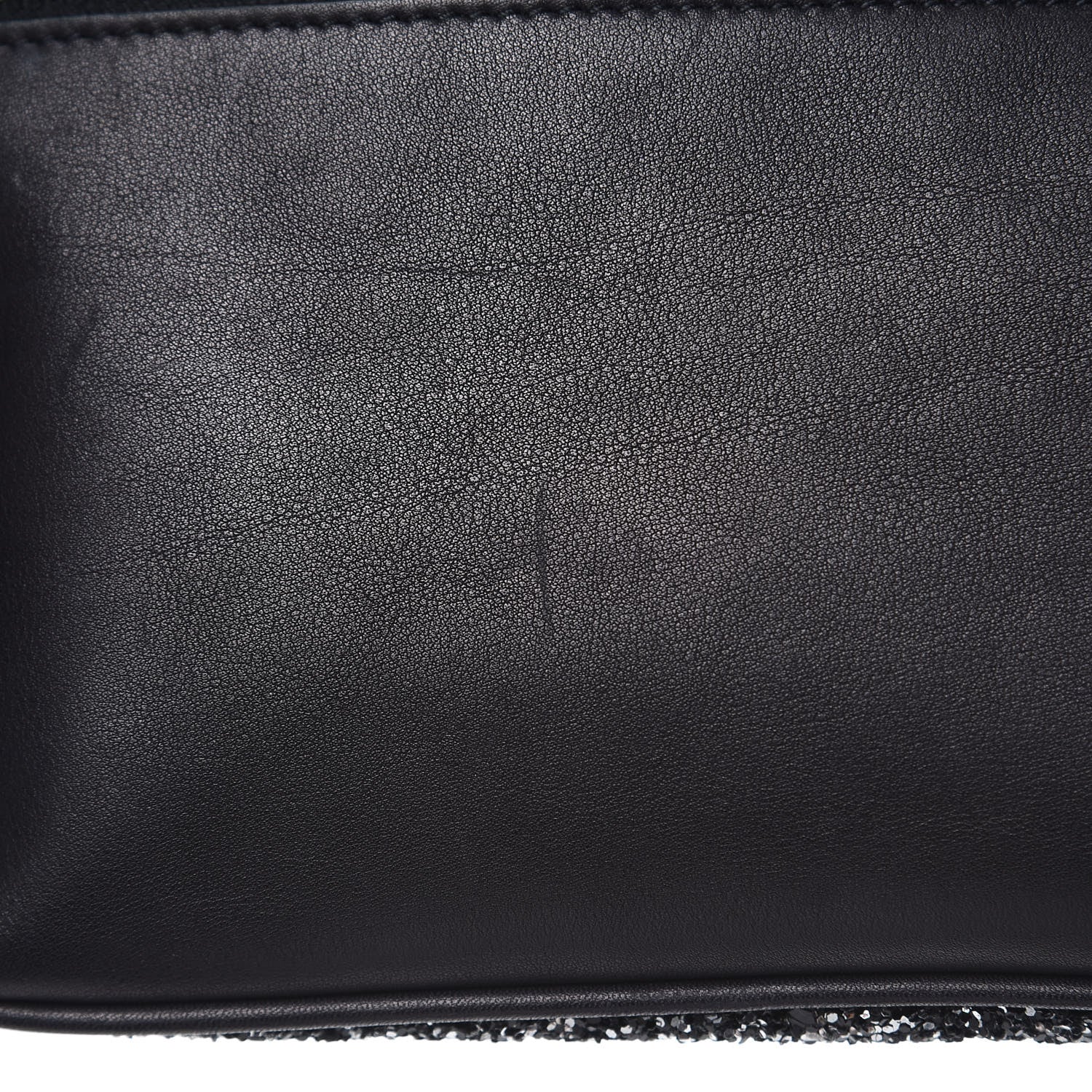 Saint Laurent Lambskin Glitter Belt Bag Metallic Black 11 of 11