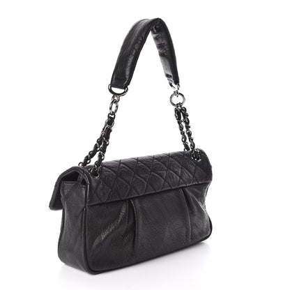 Chanel Distressed Lambskin Lady Braid Flap Black 3 of 9