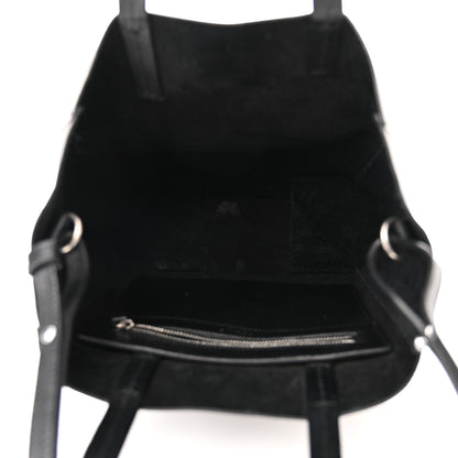 Celine Grained Calfskin Small Vertical Cabas Black 5 of 10