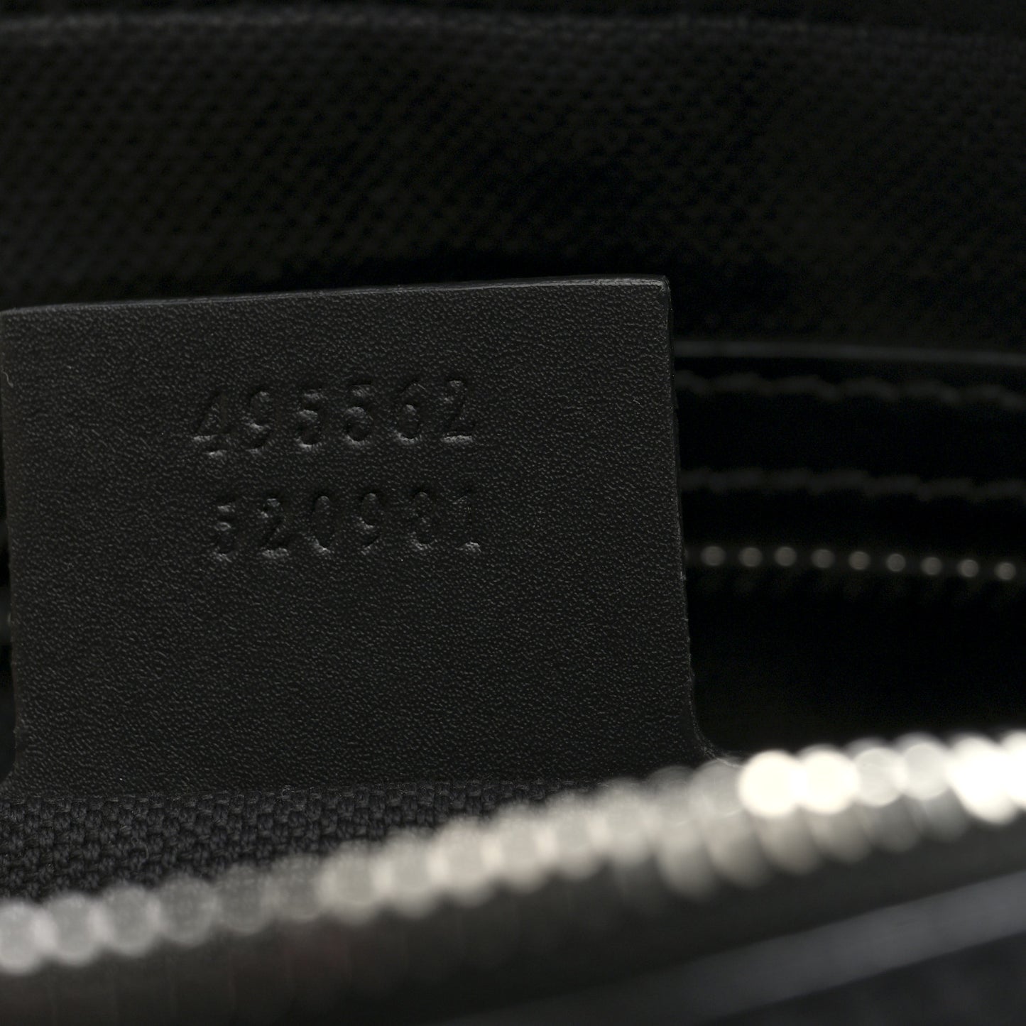 GG Supreme Monogram Appia Calfskin Web Wristlet Black