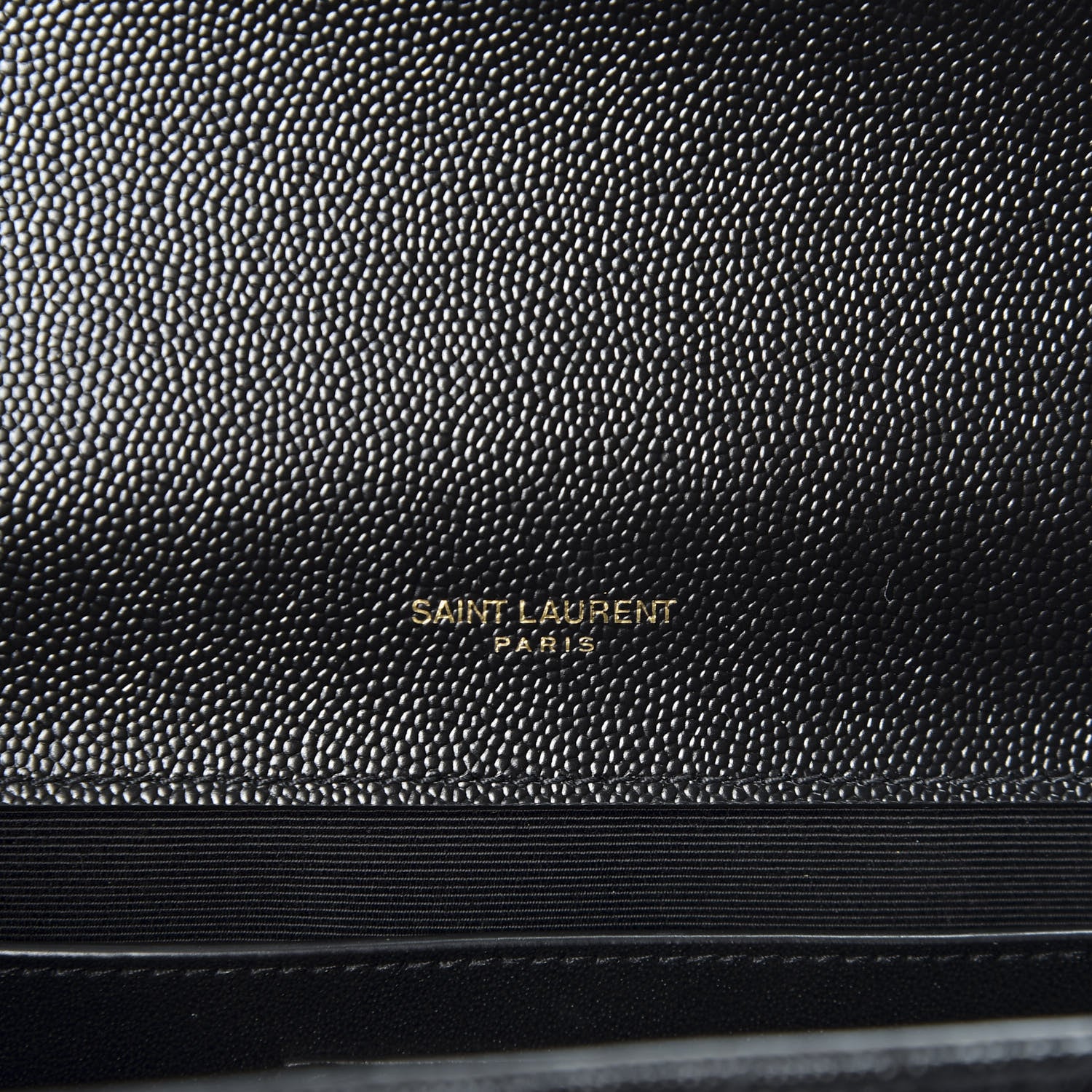 Saint Laurent Grain De Poudre Textured Mixed Matelasse Triquilt Medium Monogram Satchel Black 8 of 9