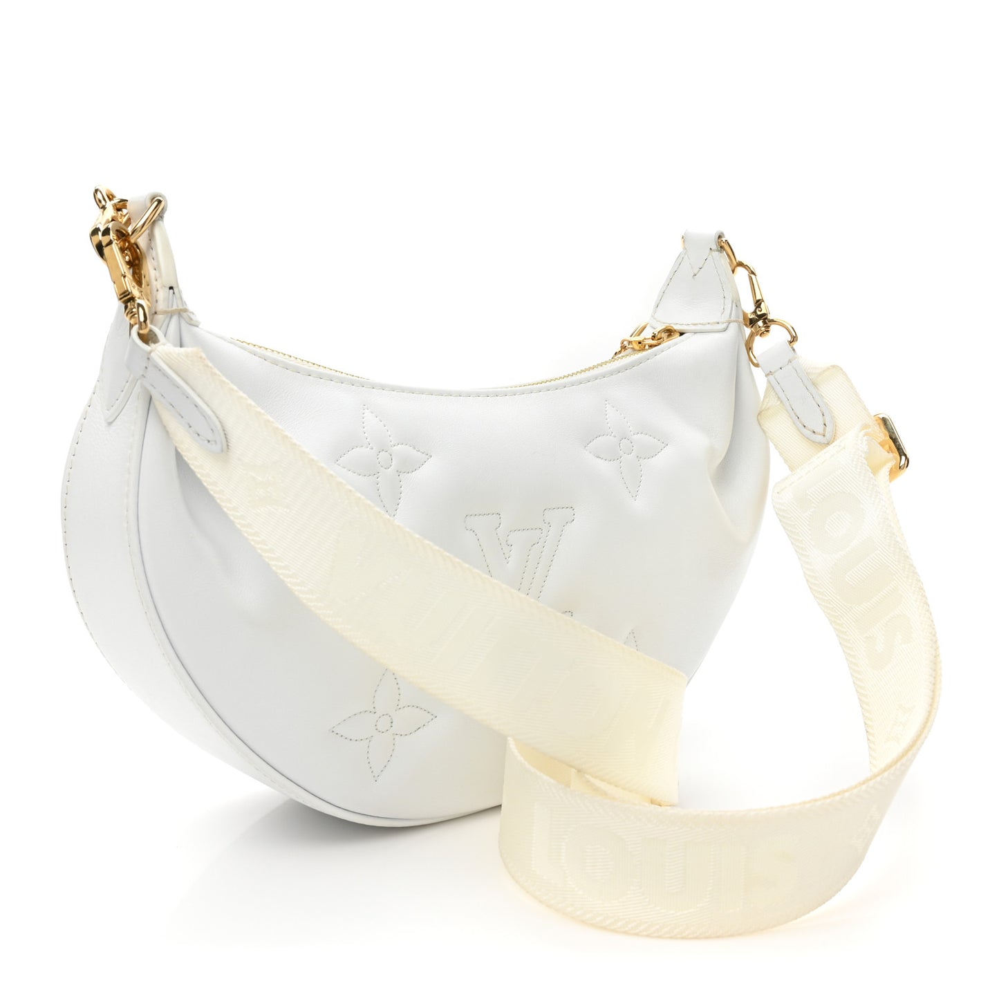 Calfskin Bubblegram Over The Moon White