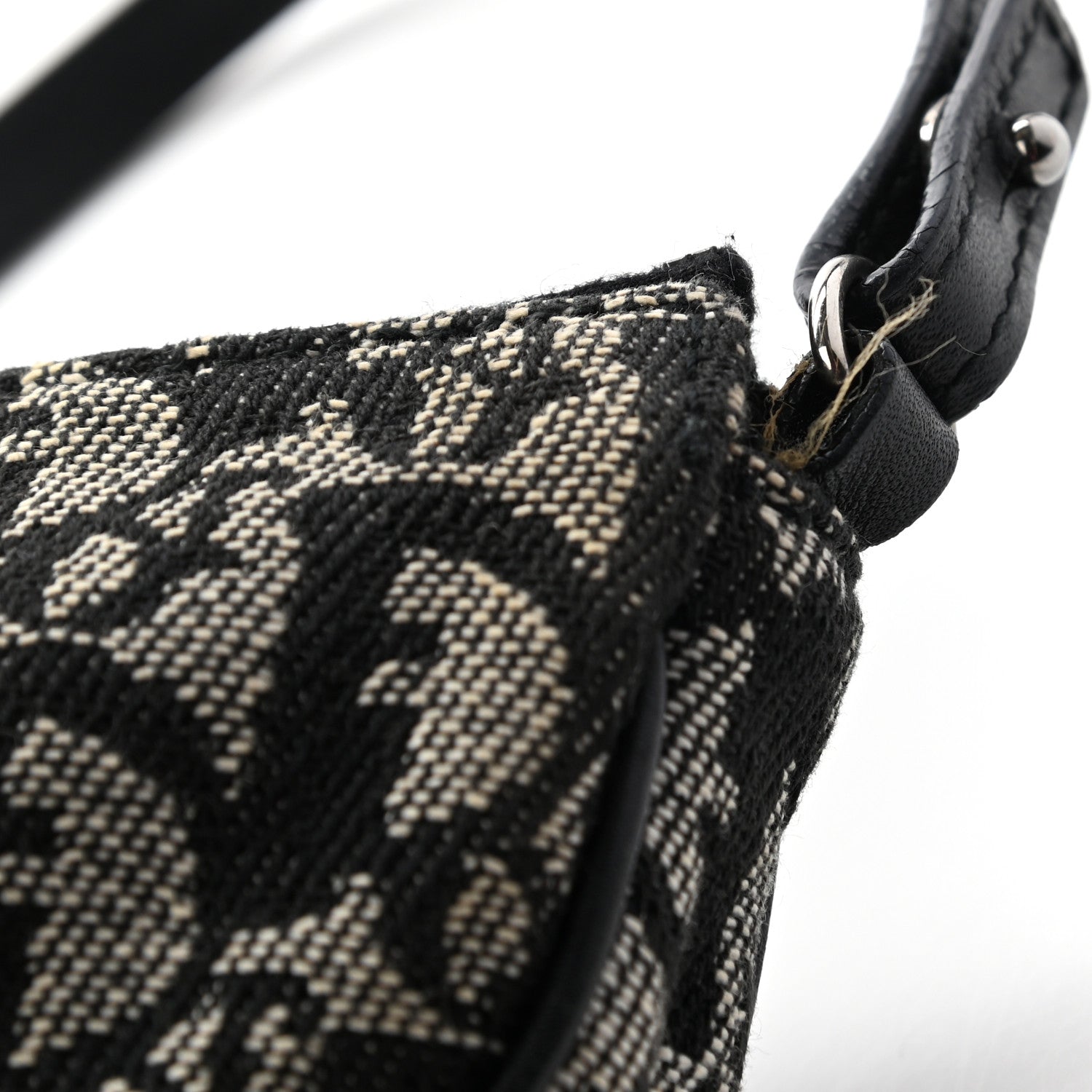 Christian Dior Monogram Mini Saddle Pochette Black 8 of 12