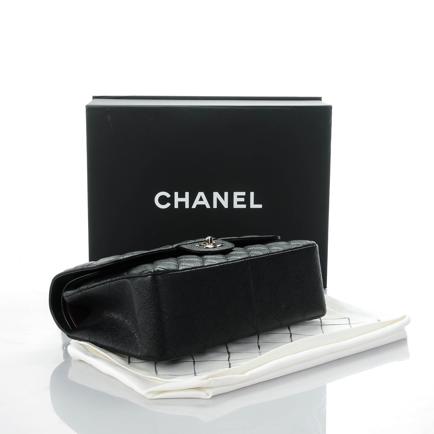 Chanel Caviar Quilted Jumbo Double Flap Black 4 of 9