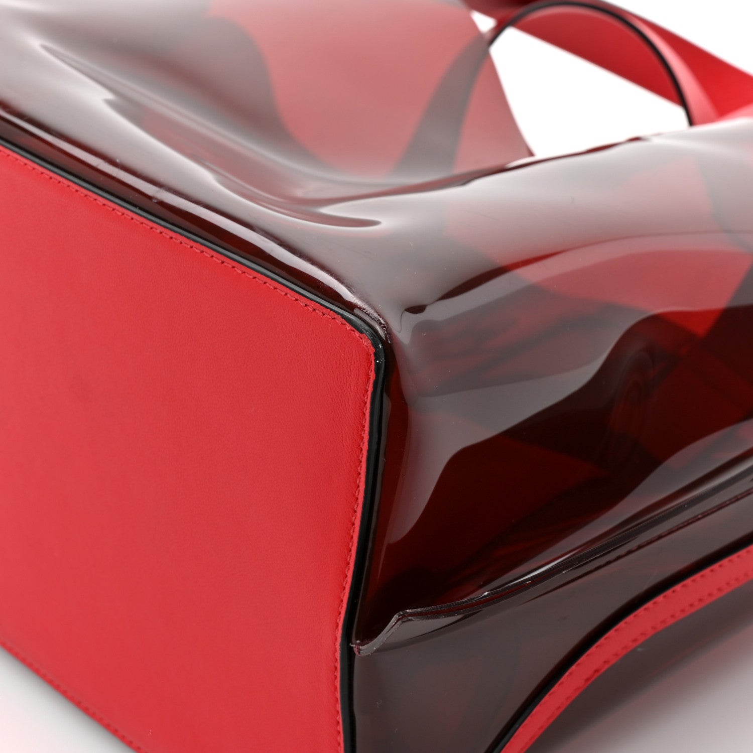 Valentino Garavani PVC Vlogo Small Escape Tote Red 1813050