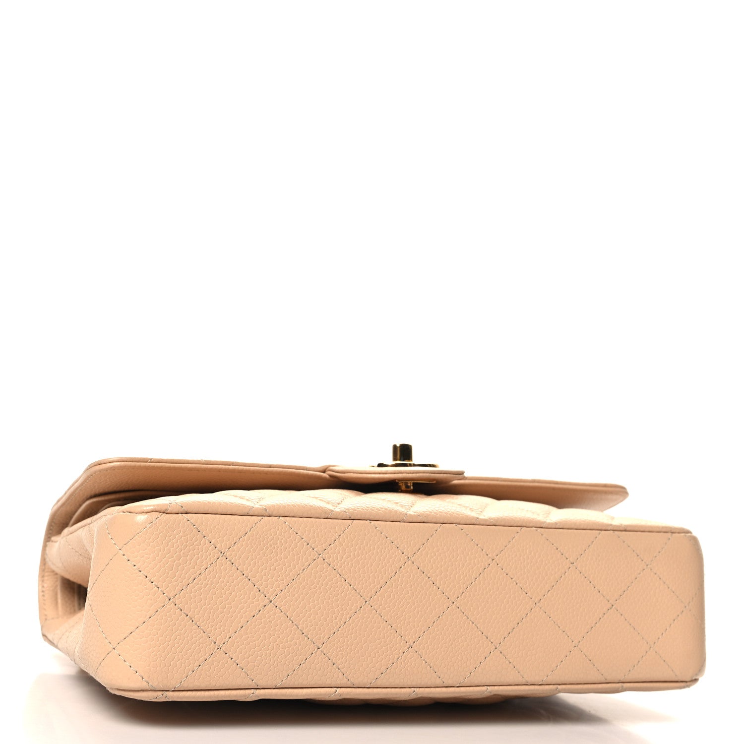 Chanel Caviar Quilted Medium Double Flap Beige 5 of 12