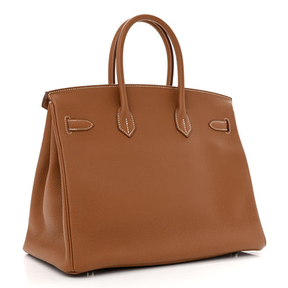 Hermes Togo Birkin 35 Gold 3 of 11