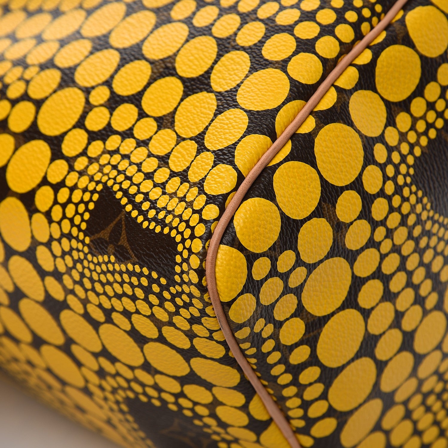 Louis Vuitton Monogram Kusama Town Speedy 30 Yellow 9 of 11