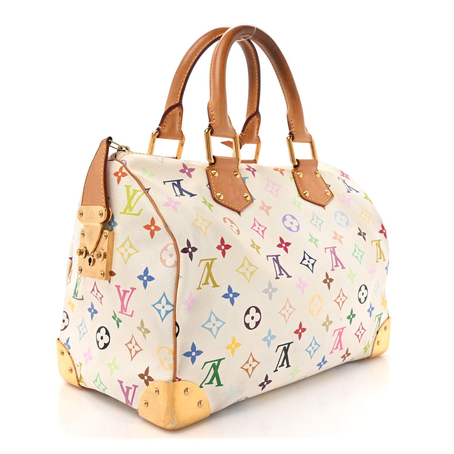 Louis Vuitton Monogram Multicolor Speedy 30 White 3 of 18