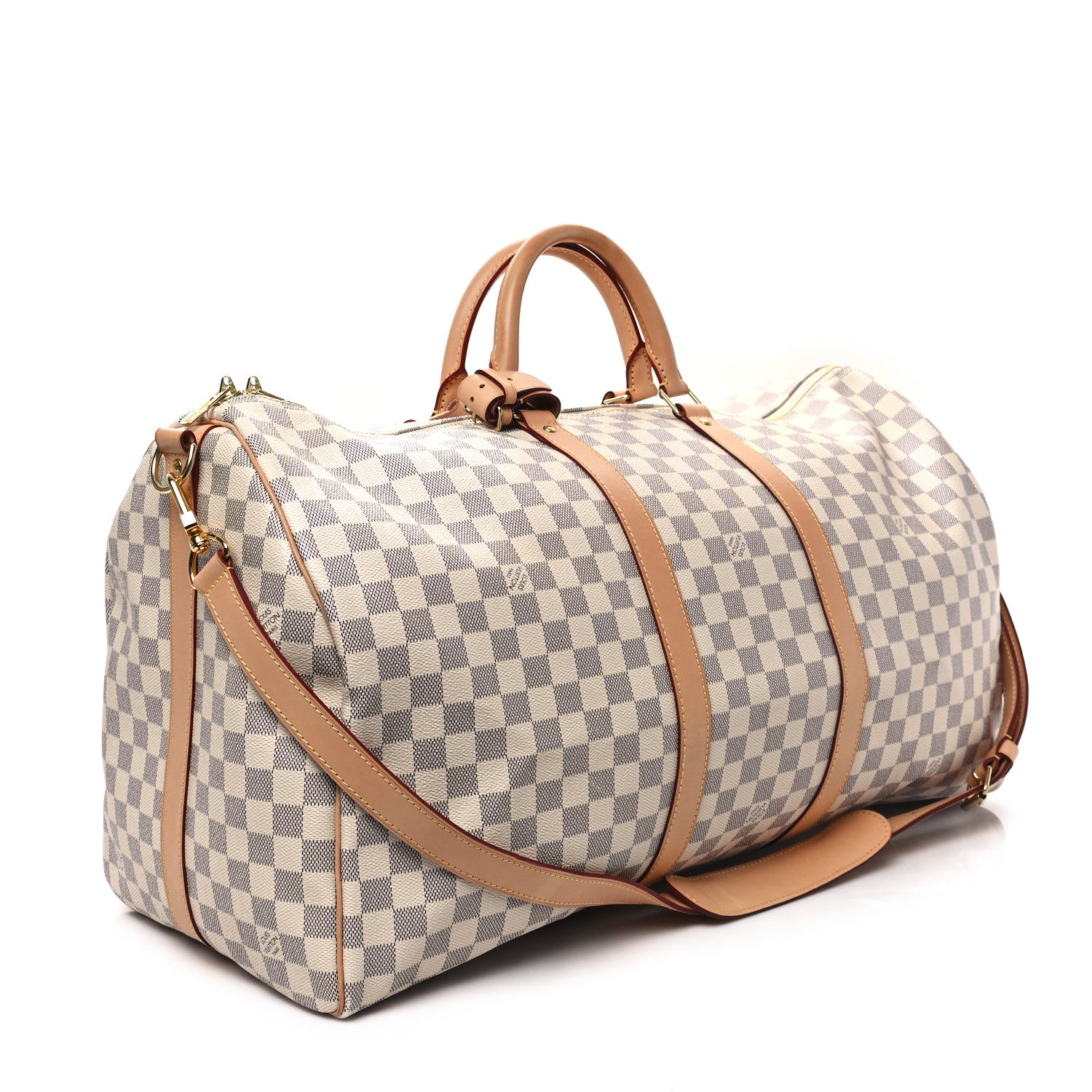 Louis Vuitton Damier Azur Keepall Bandouliere 55 2 of 11