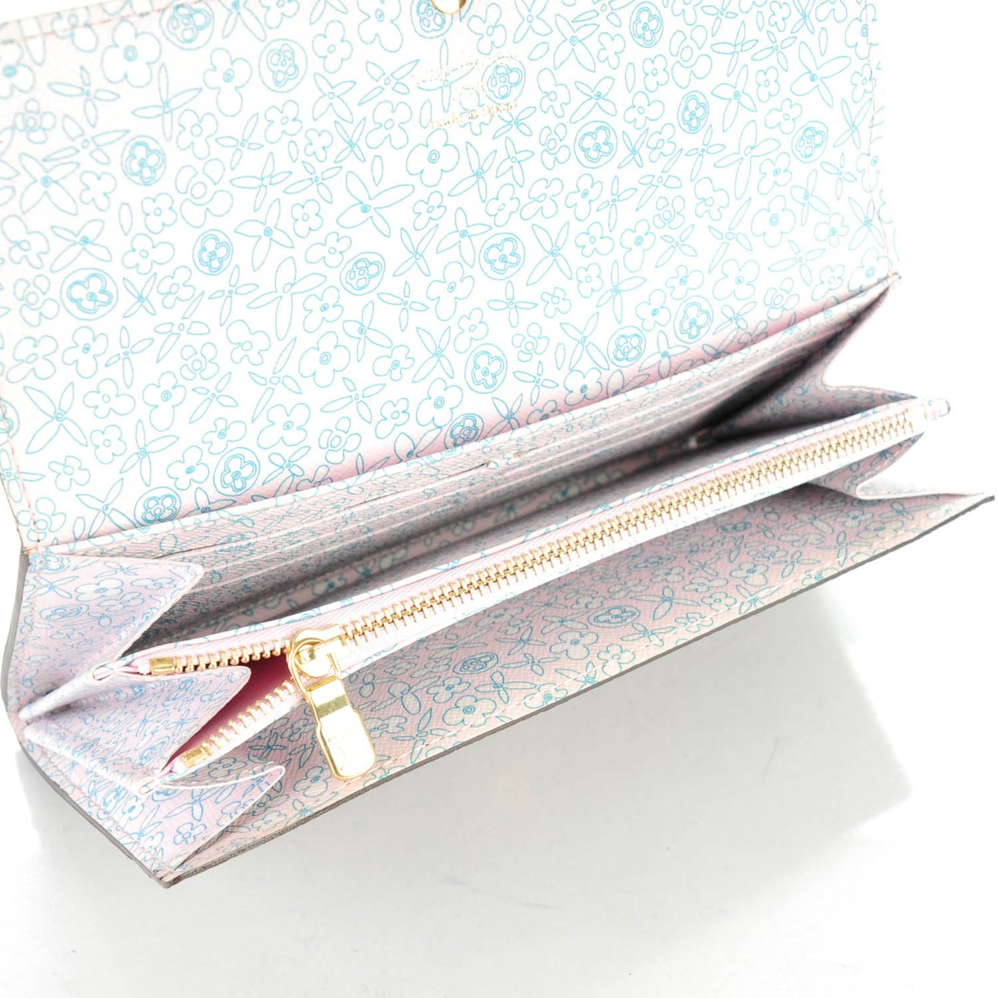 Monogram Fleuri Sarah Wallet Rose
