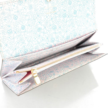 Louis Vuitton Monogram Fleuri Sarah Wallet Rose 10 of 18