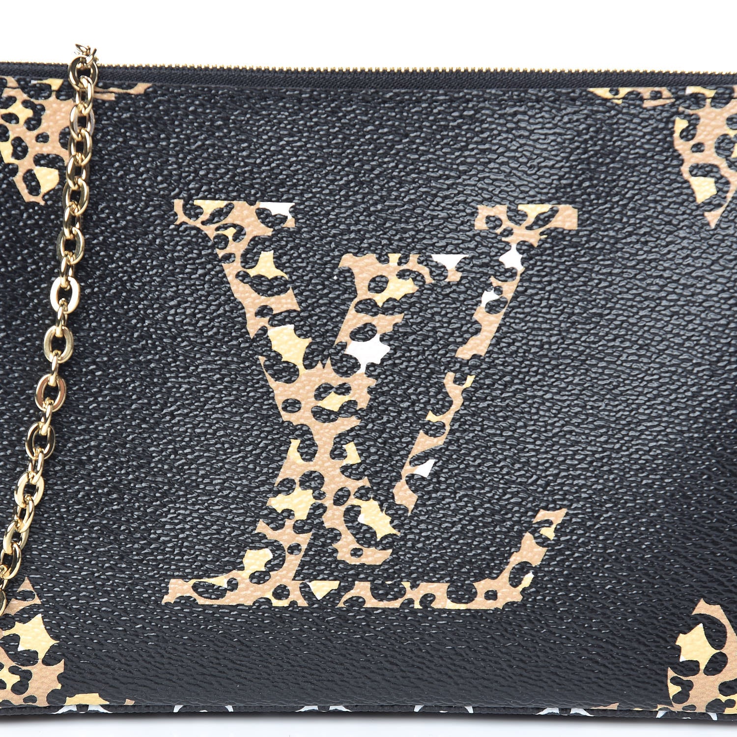 Louis Vuitton Monogram Giant Jungle Pochette Double Zip Black 8 of 11
