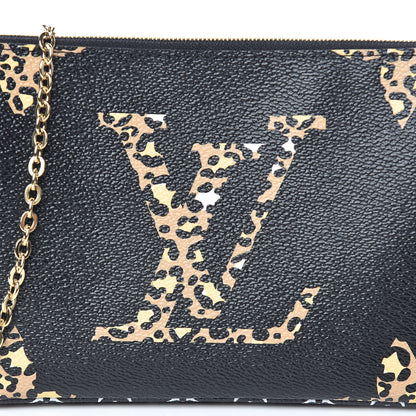 Louis Vuitton Monogram Giant Jungle Pochette Double Zip Black 8 of 11