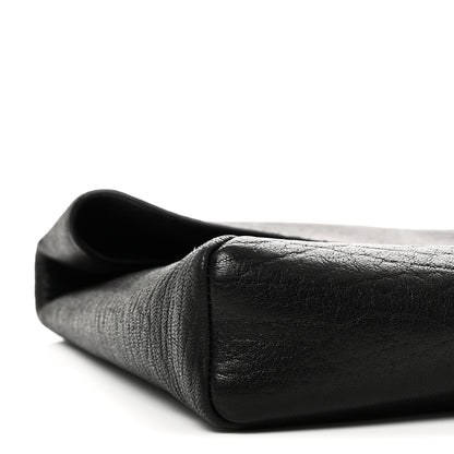 Saint Laurent Grained Lambskin Cassandre Envelope Pouch Black 8 of 10