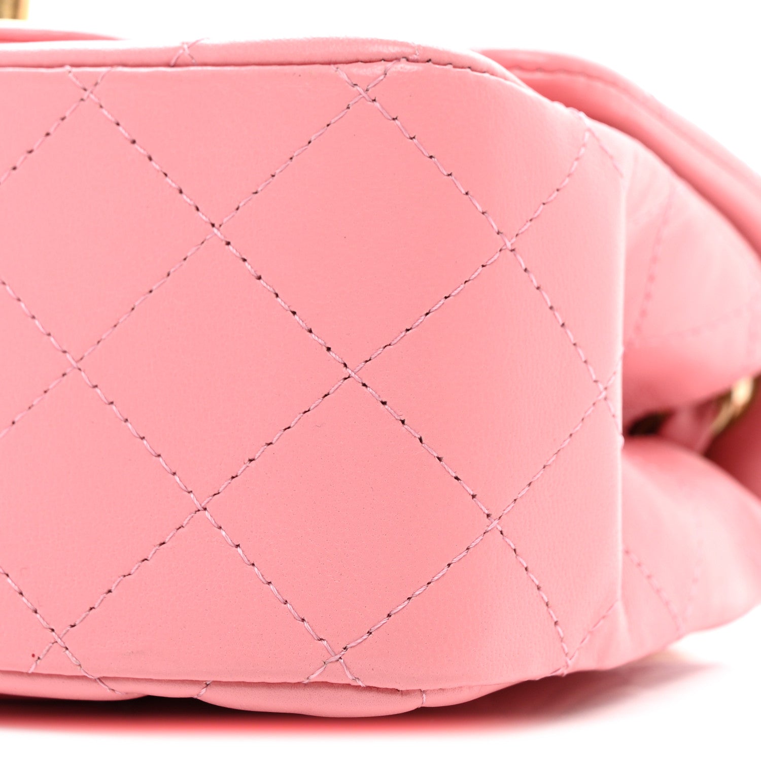 Chanel Lambskin Quilted Mini Square Flap Light Pink 10 of 14
