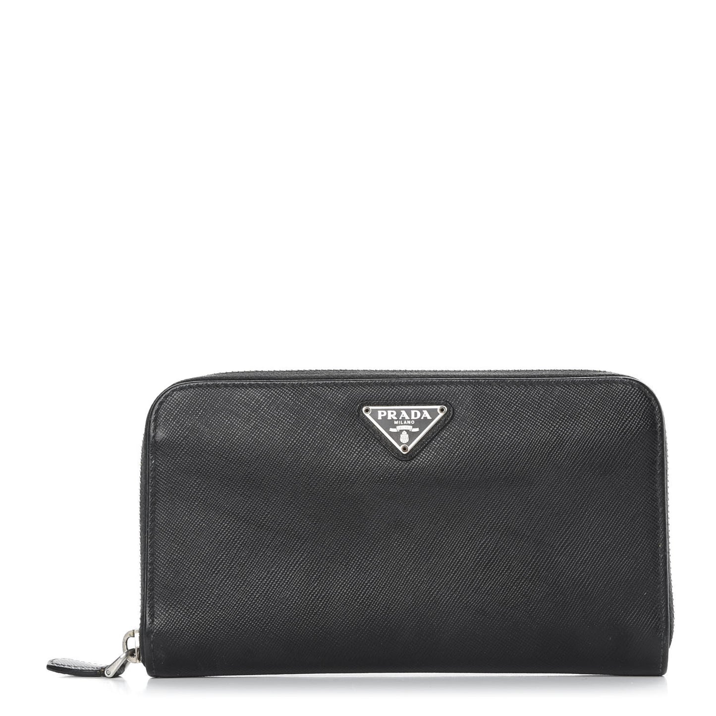 Saffiano Zip Around Wallet Black