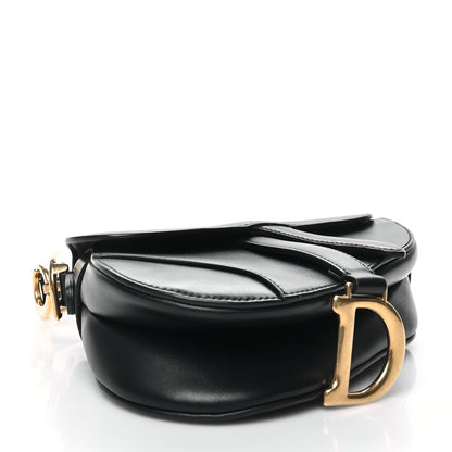Christian Dior Calfskin Mini Saddle Bag Black 3 of 11