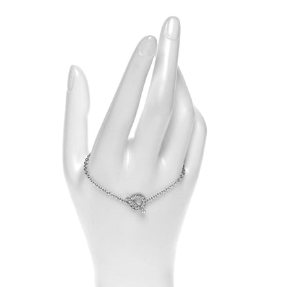 Hermes 18K White Gold Diamond Finesse Bracelet SH 2 of 5