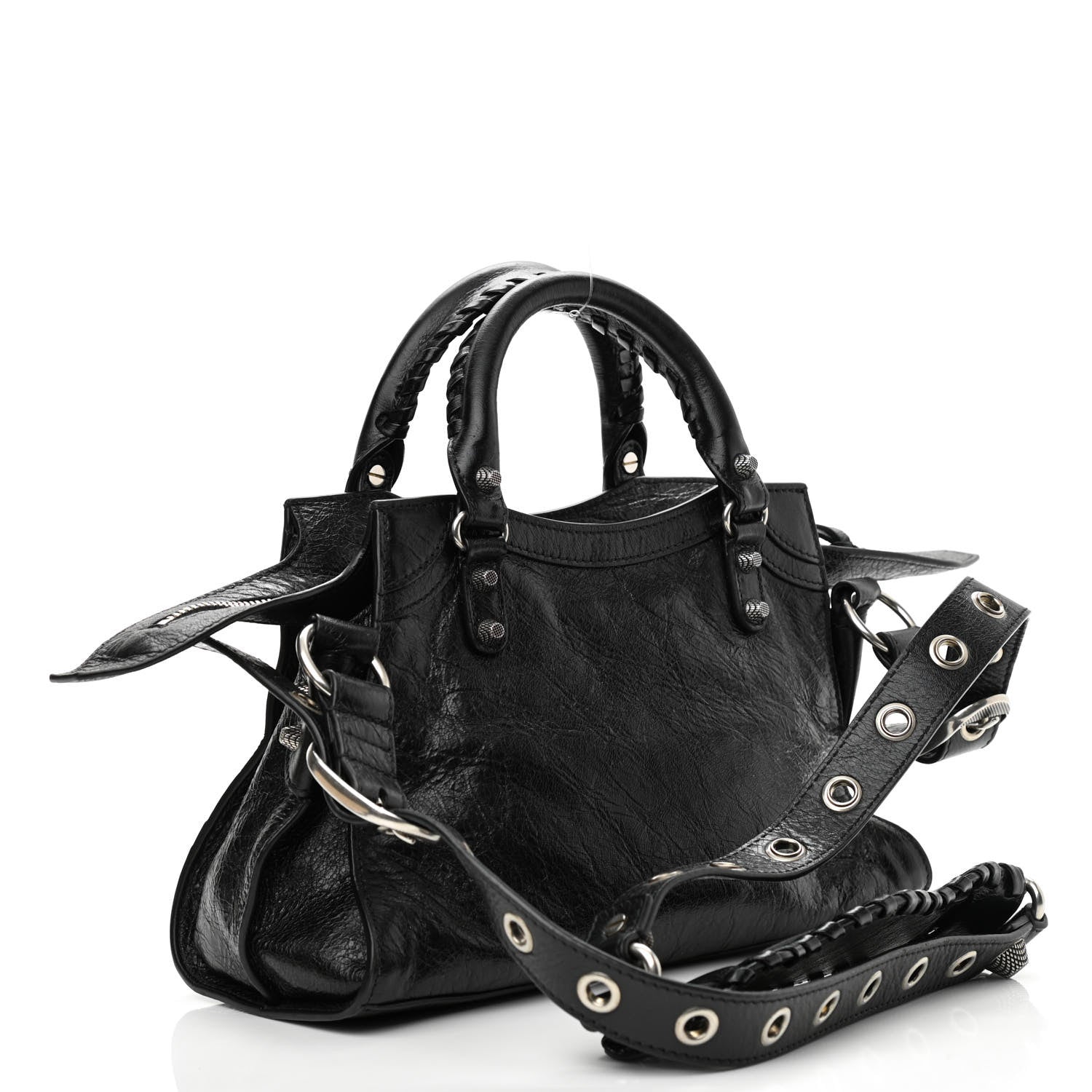 Balenciaga Agneau Arena Neo Cagole Handbag XS Black 3 of 9