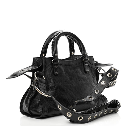 Balenciaga Agneau Arena Neo Cagole Handbag XS Black 3 of 9