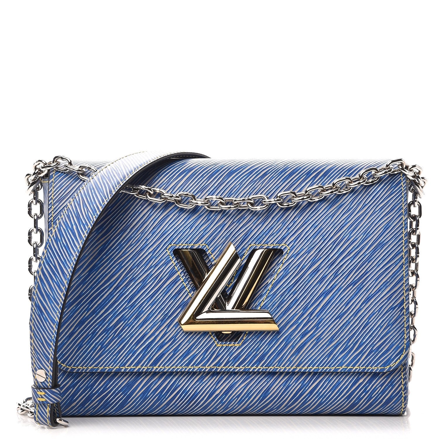 Louis Vuitton Epi Twist Shoulder Bag MM Denim Light 1 of 7