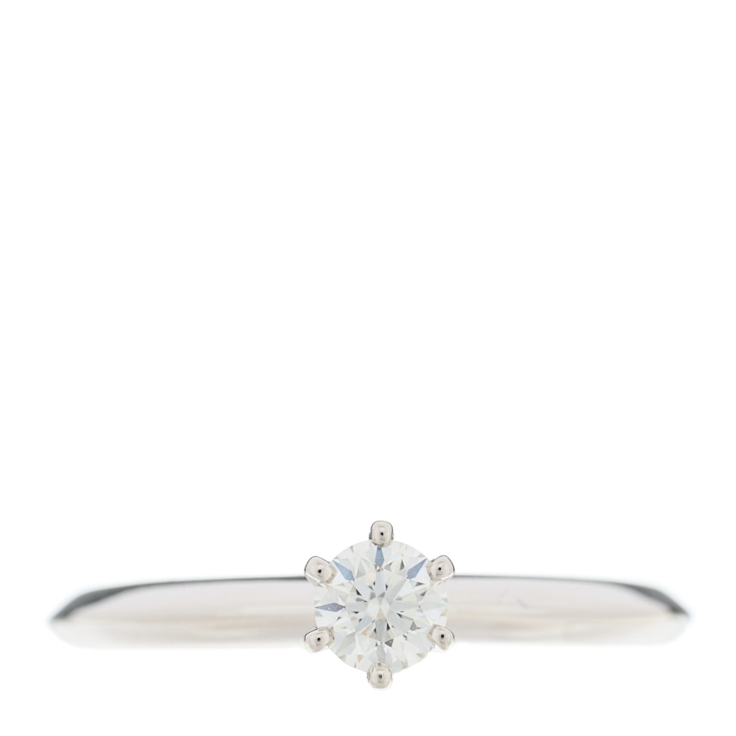 Tiffany Platinum Diamond .24ct Solitaire Engagement Ring 52 6 1 of 6