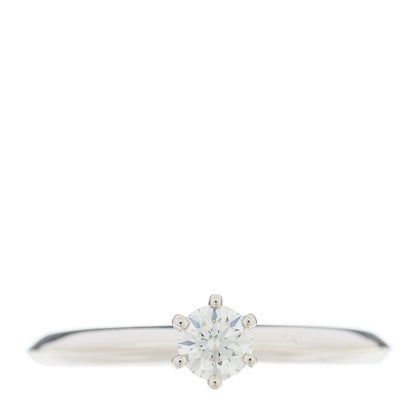 Tiffany Platinum Diamond .24ct Solitaire Engagement Ring 52 6 1 of 6