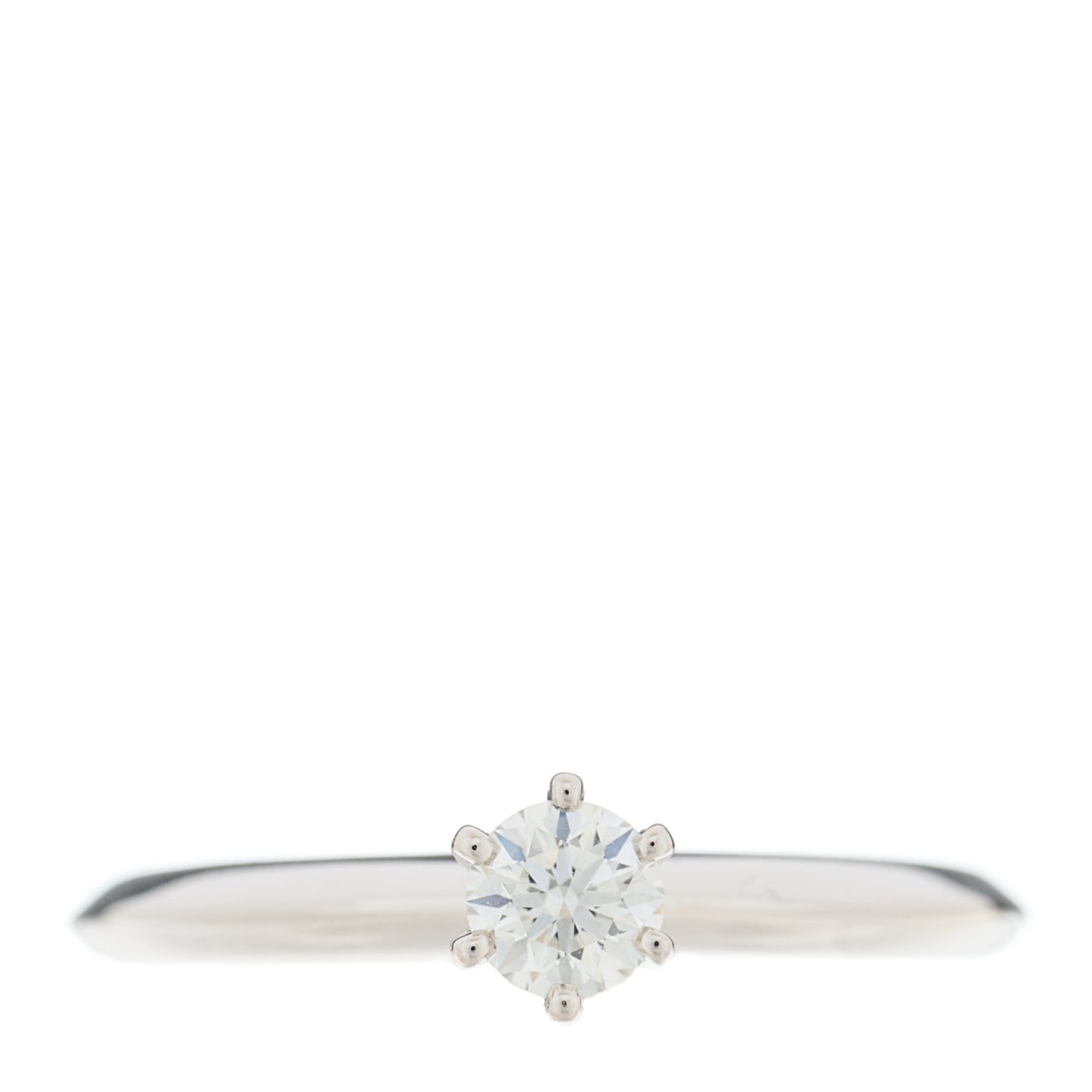 Platinum Diamond .24ct Solitaire Engagement Ring 52 6