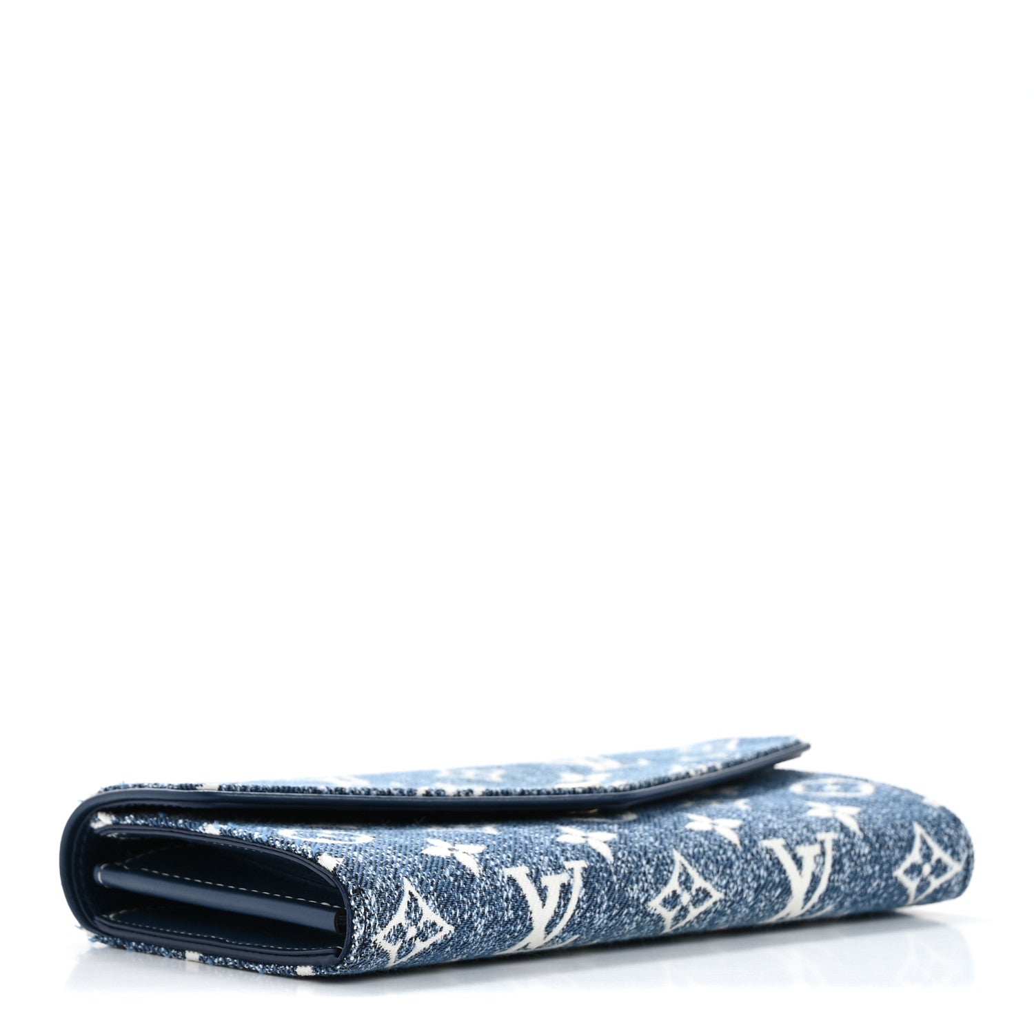 Louis Vuitton Monogram Jacquard Denim Sarah Wallet Bleu 4 of 11