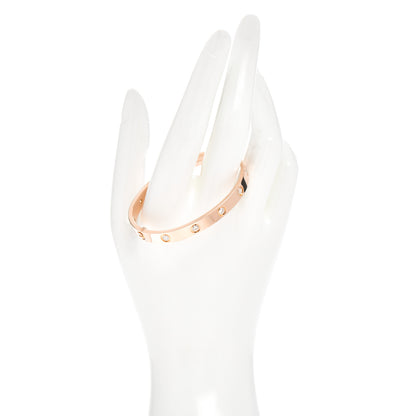 Cartier 18K Pink Gold 10 Diamond LOVE Bracelet 16 2 of 4