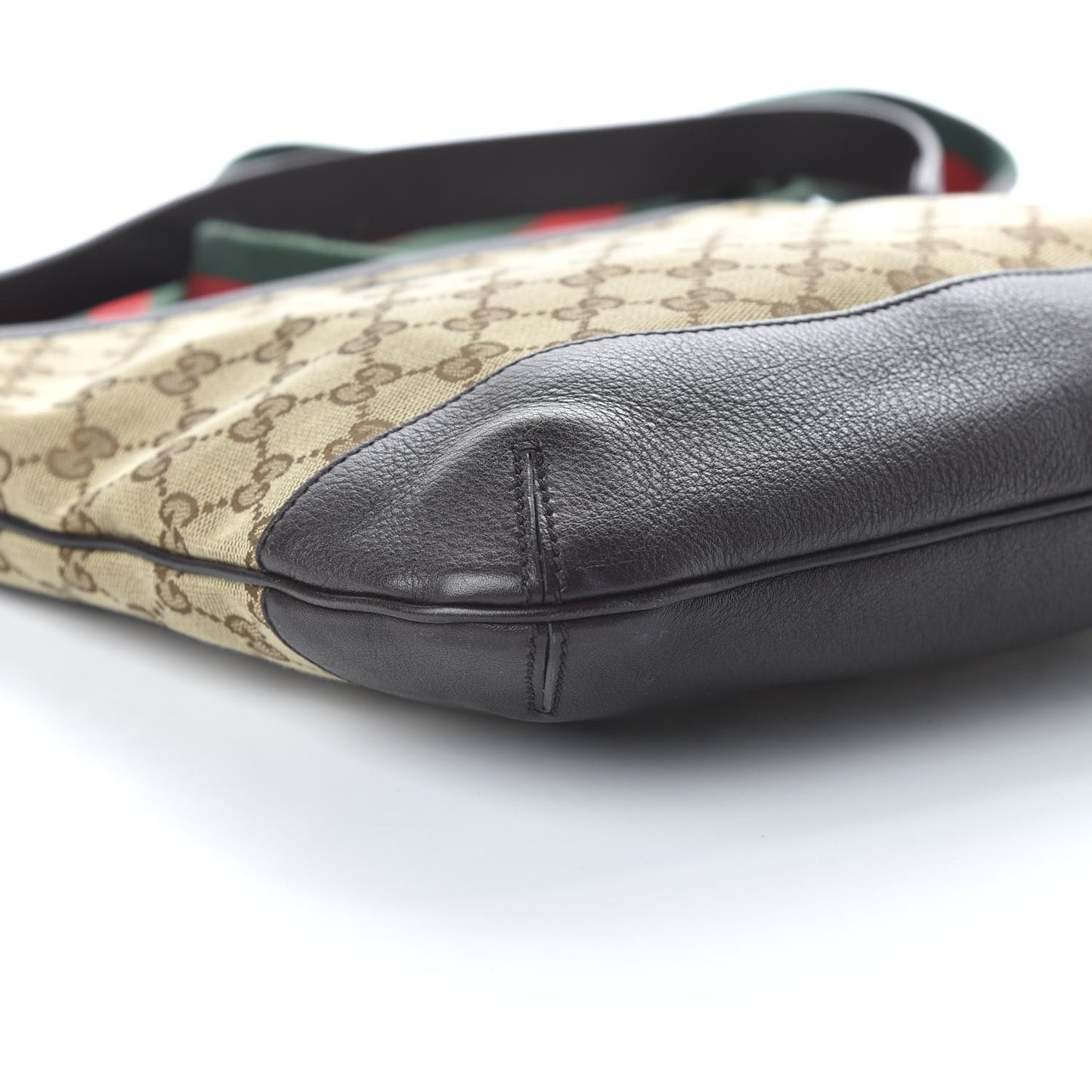 GG Monogram Web Messenger Bag Dark Brown