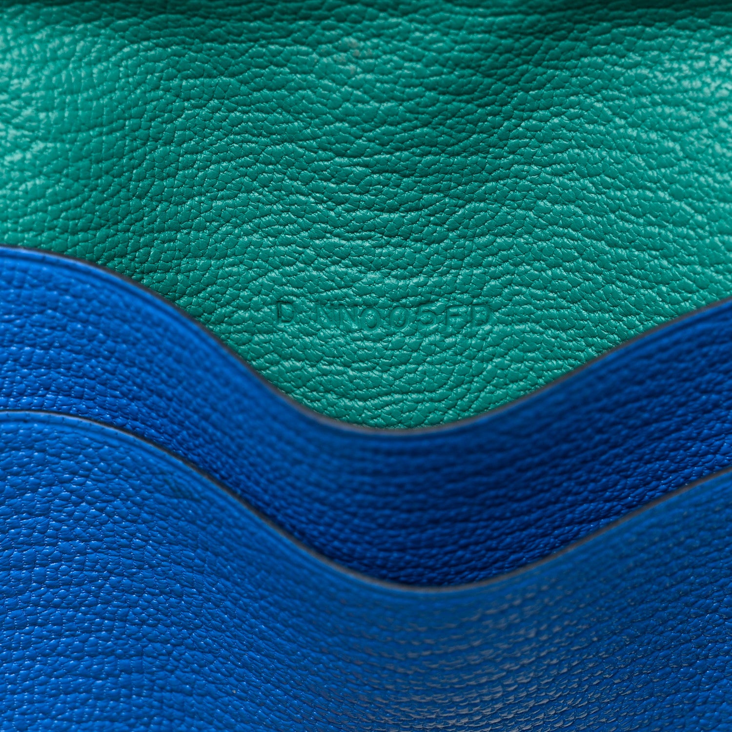 Hermes Chevre Mysore Mini Clic Card Holder Bleu Hydra Vert Verone 7 of 9
