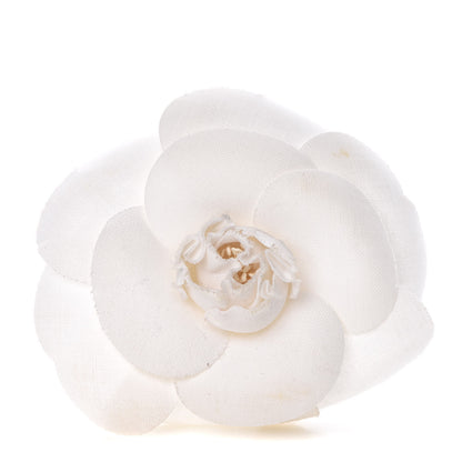 Chanel Camellia Brooch Pin White 1 of 5